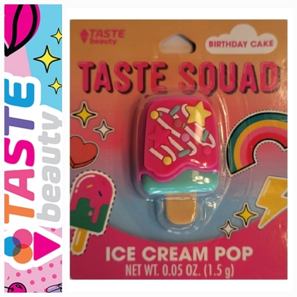 Taste Beauty x Ice Cream Pop Lip Balm- Birthday Cake - Picture 4 of 4